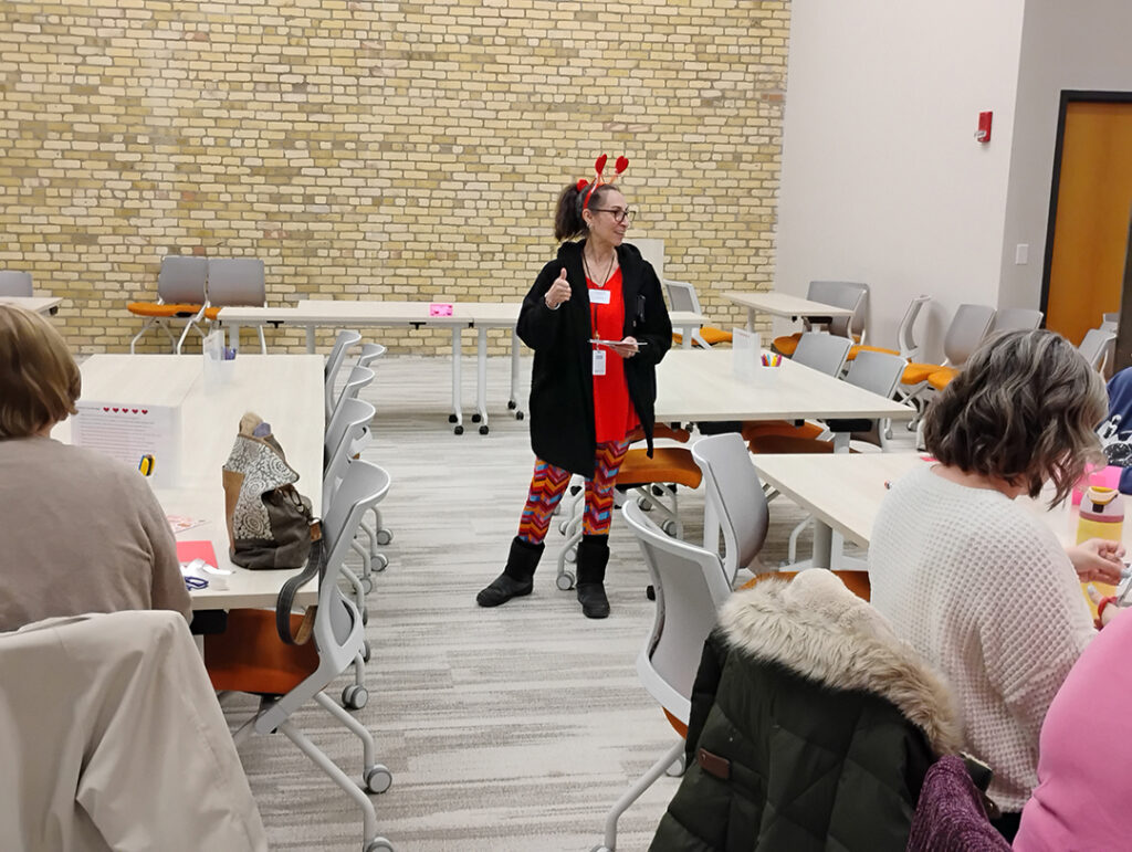 Jethra Kapp at Friends & Co volunteer event