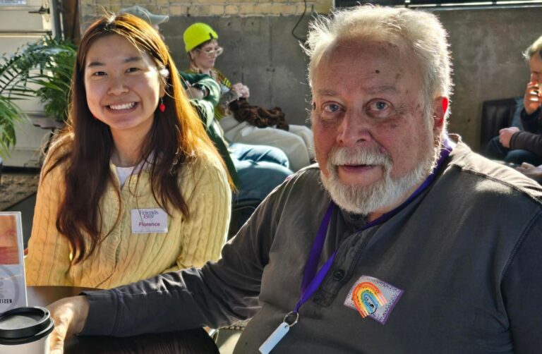 Participants at Let's Do Coffee in St. Paul