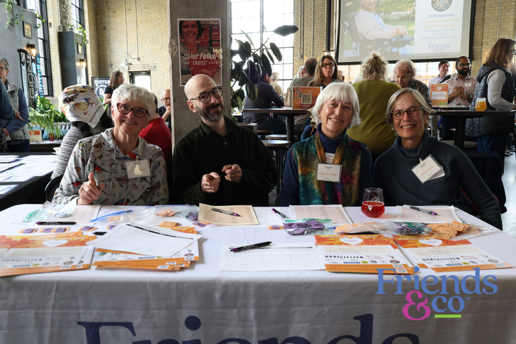 Guest check in at Friends by Your Side fundraiser