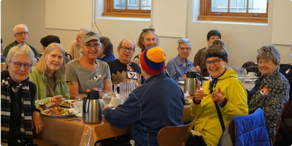 Group of elderly LGBTQ+ women in the Twin Cities