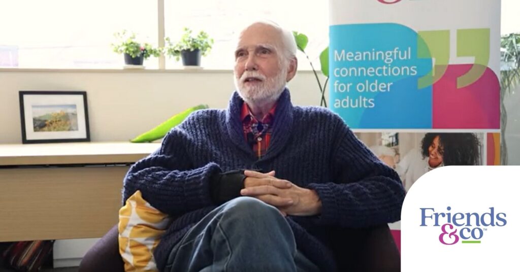 Friends & Co Volunteer Pat Cook sitting for interview