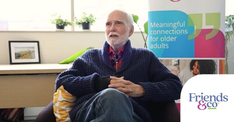 Friends & Co Volunteer Pat Cook sitting for interview