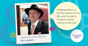 Ric Landers volunteer of the Month