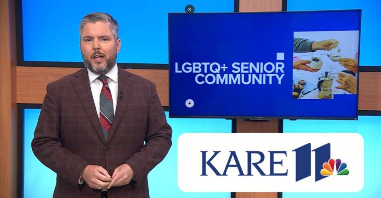 KARE 11 news logo and anchor