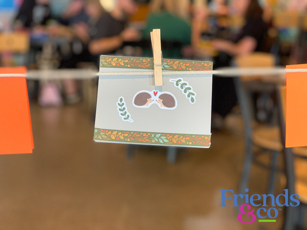 cute fall handmade card at Friends & Co volunteer event